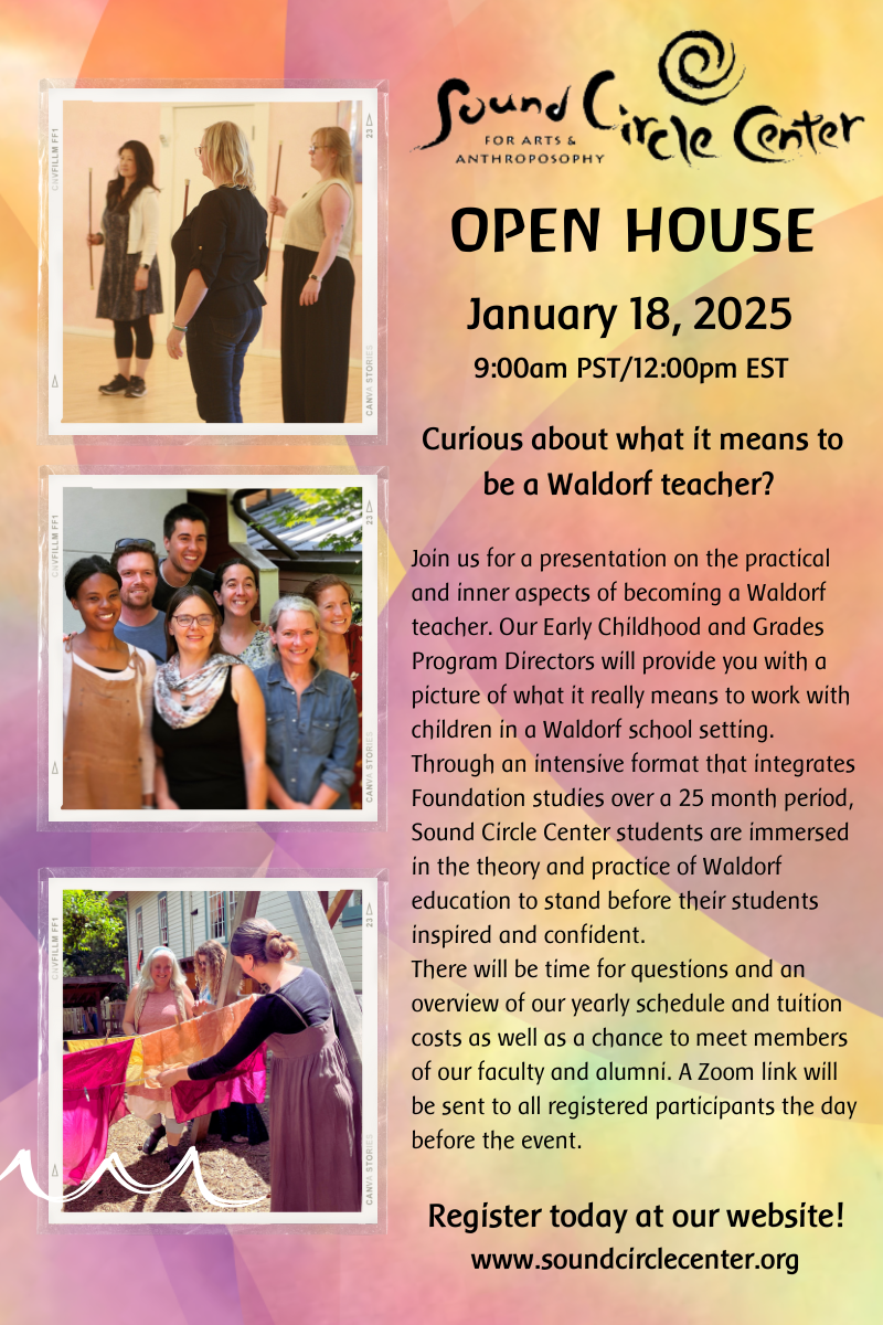 Sound Circle Center Open House poster