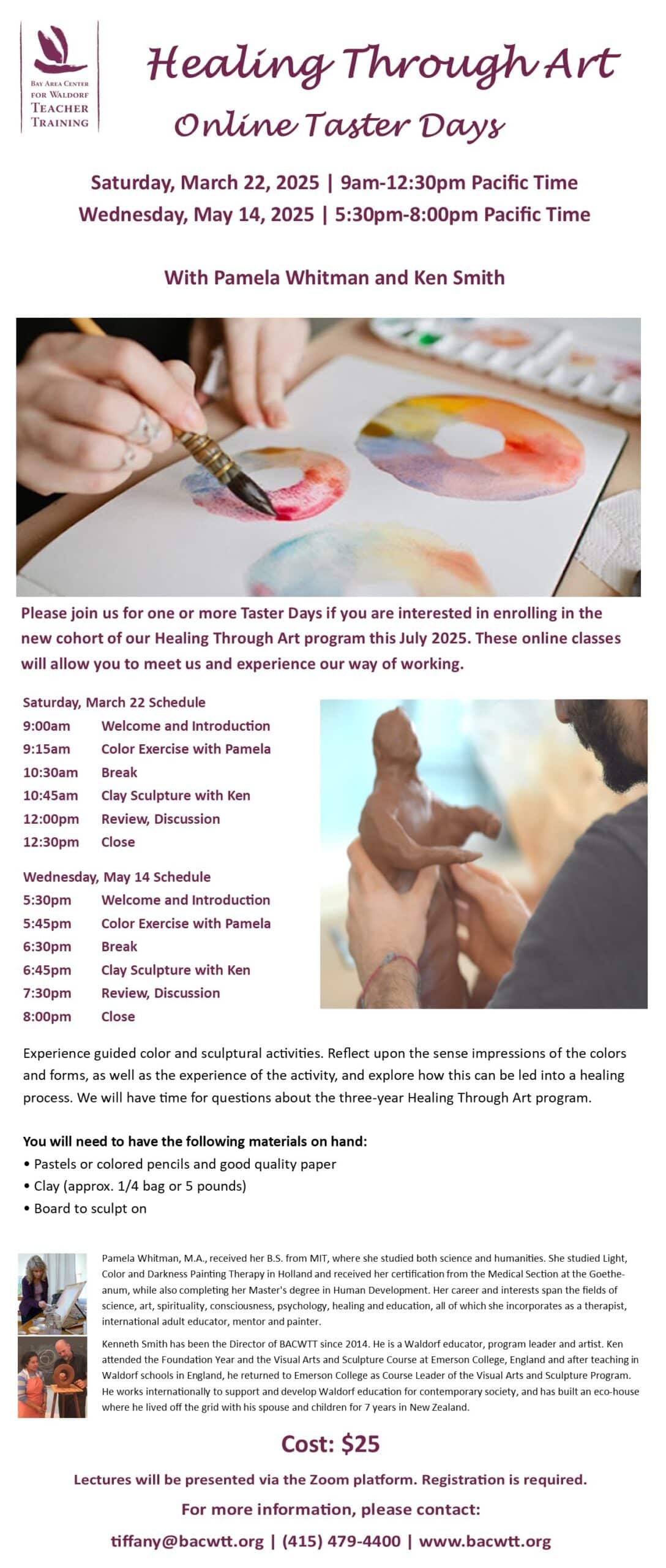 Healing Through Art Online Taster Days